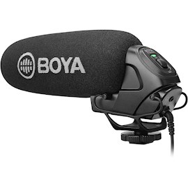 მიკროფონი Boya BY-BM3030, Camera Microphone, 3.5mm, Black